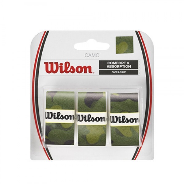 Теннисная намотка Wilson Camo Green 3 штуки